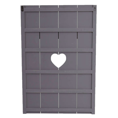 Wandkapstok MCW-C89 Home, kapstok paneel kapstok, shabby-look vintage, 8 haken 91x60cm ~ grijs-blauw