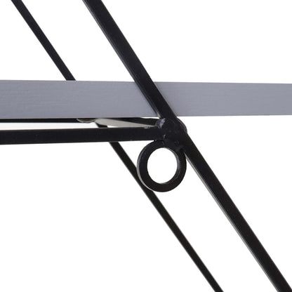 Wandplank MCW-A80, hangende plank, industrieel ontwerp echt hout 60x55x12cm ~ grijs-blauw