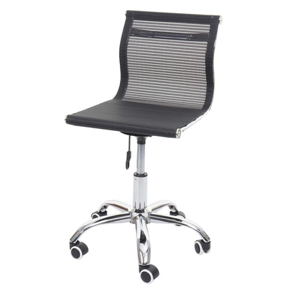 Bureaustoel MCW-K53, bureaustoel bureaustoel computerstoel, netbespanning stof/textiel ~ zwart