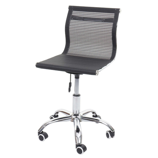 Bureaustoel MCW-K53, bureaustoel bureaustoel computerstoel, netbespanning stof/textiel ~ zwart