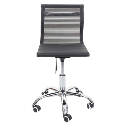 Bureaustoel MCW-K53, bureaustoel bureaustoel computerstoel, netbespanning stof/textiel ~ zwart