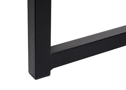 Bureau MCW-K67 opvouwbaar, consoletafel opvouwbare laptoptafel opbergtafel, 80x45cm, metaal MDF ~ zwart