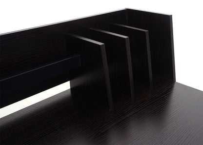 Bureau MCW-K69, laptop bureau bureau, 82x51cm 3D structuur, metaal MDF ~ zwart