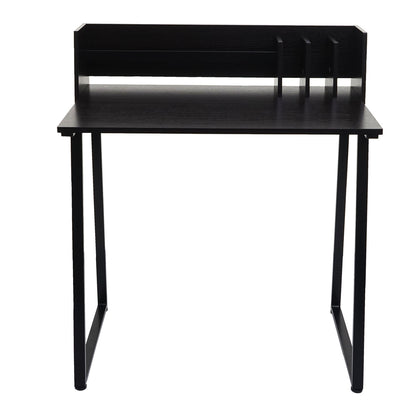 Bureau MCW-K69, laptop bureau bureau, 82x51cm 3D structuur, metaal MDF ~ zwart