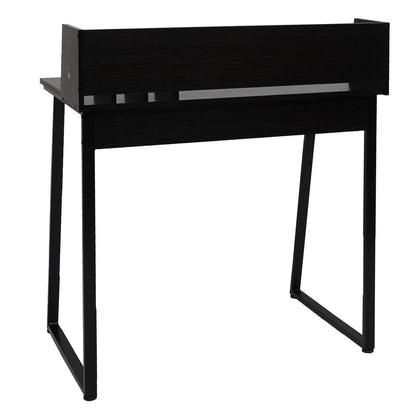 Bureau MCW-K69, laptop bureau bureau, 82x51cm 3D structuur, metaal MDF ~ zwart