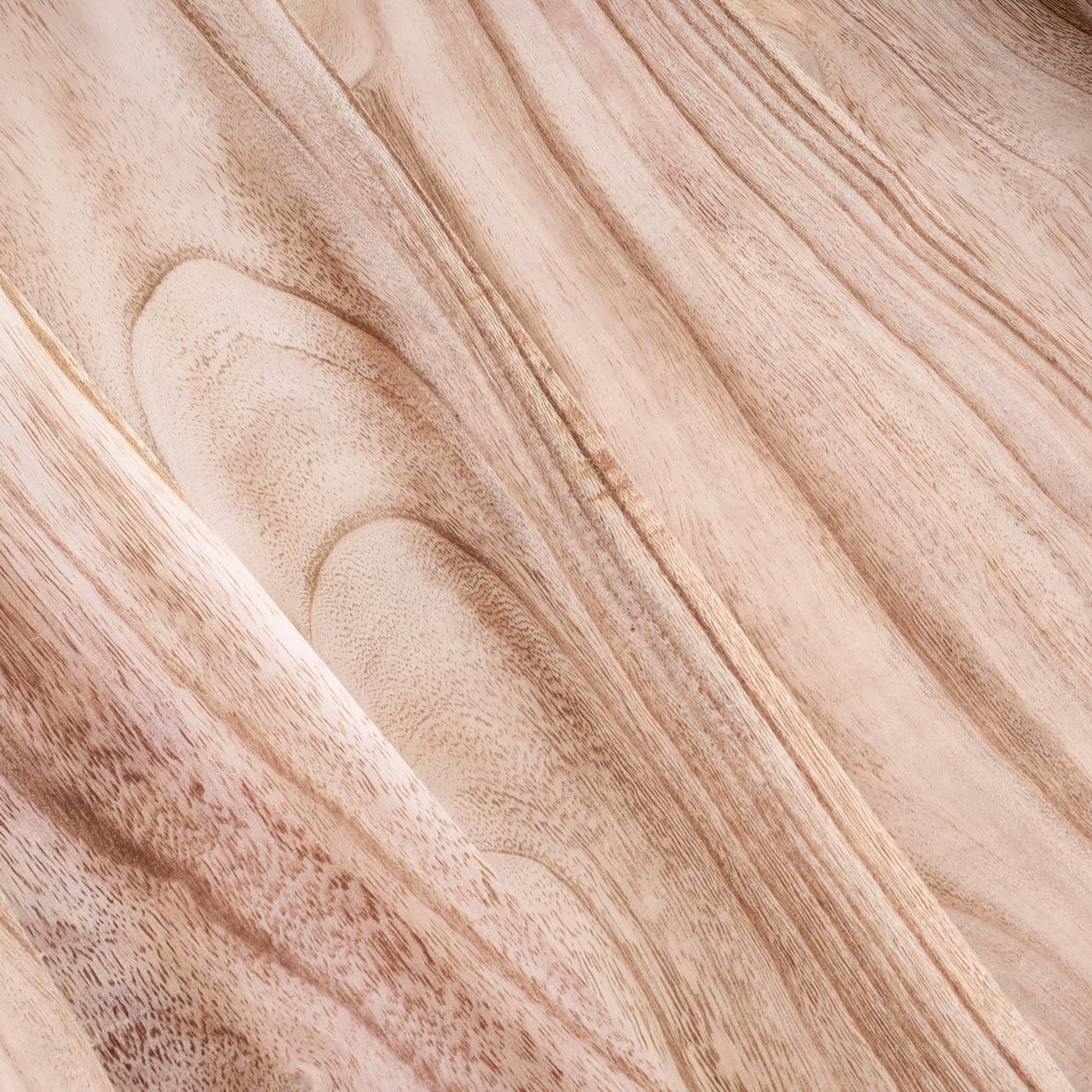 Bijzettafel MCW-K71, salontafel salontafel, paulowniahout metaal 60x60x60cm ~ natuurlijke kleur