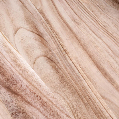 Bijzettafel MCW-K71, salontafel salontafel, paulowniahout metaal 60x60x60cm ~ natuurlijke kleur