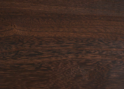 Salontafel MCW-K71, salontafel bijzettafel, massief hout metaal 46x110x60cm ~ donkerbruin