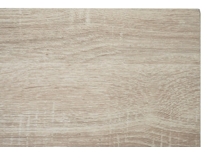 TV-rek MCW-K75, TV-tafel TV-plank, schuifdeuren opbergvakken, hout-look industrieel metaal 43x150x40cm ~ natuurlijke kleur