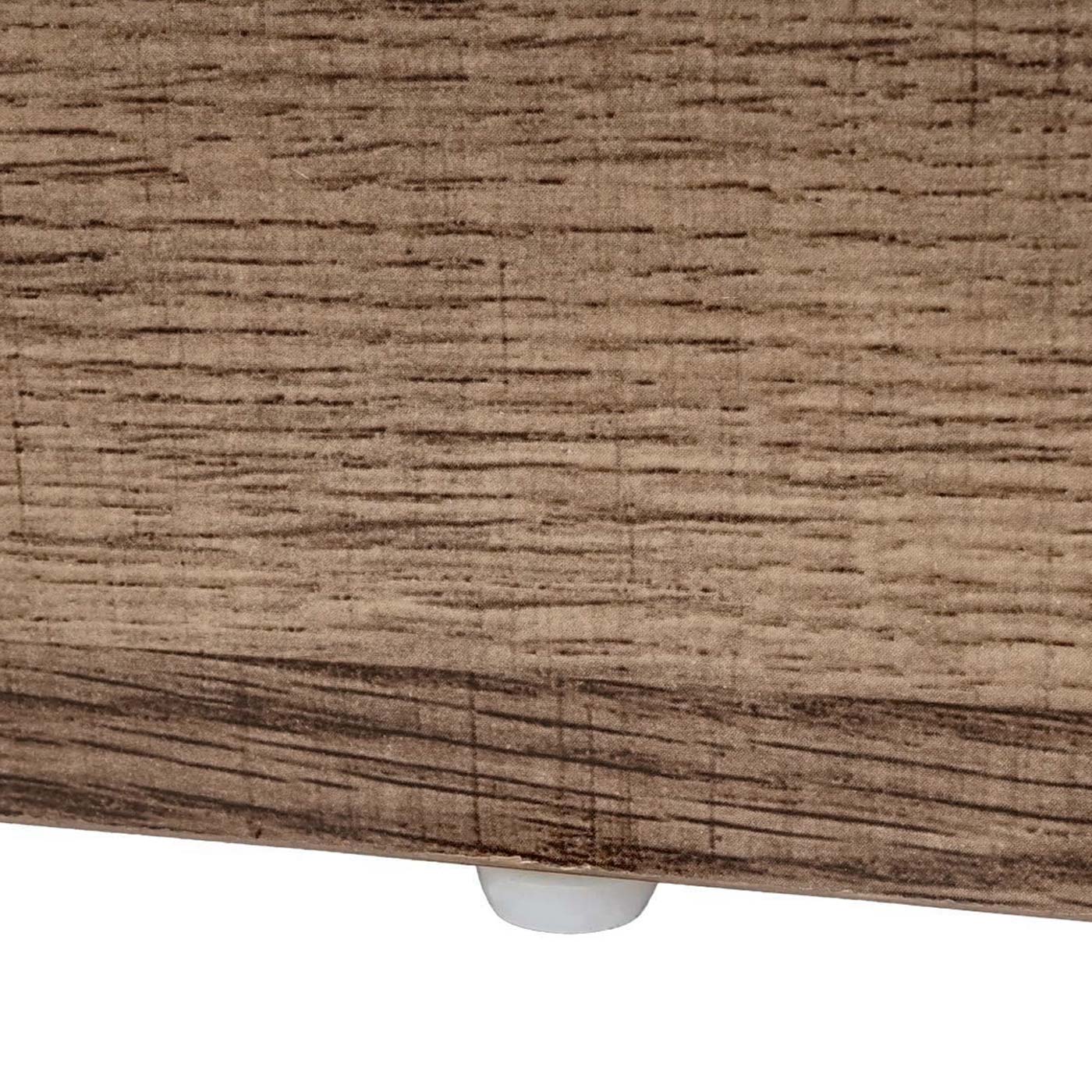 Salontafel MCW-K75, bijzettafel woonkamertafel, schuifdeur 6 opbergvakken, houtlook metaal 44x120x60cm ~ bruin