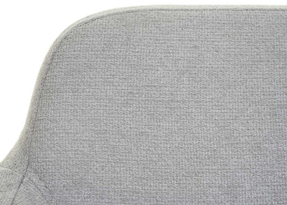 Bank MCW-L13, eetkamerbank bank gestoffeerd bank garderobe bank rugleuning armleuning stof/textiel 133cm ~ grijs
