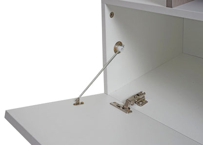 TV-rek MCW-L35, lowboard TV-tafel dressoir TV-meubel ladekast, hout 47x170x40cm opbergvak, wit betonlook