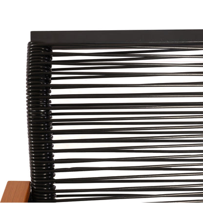 Tuinset MCW-K42, tuin loungeset bank, rope weave Rope houtlook staal, lichtgrijze bekleding