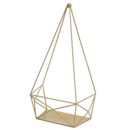 Wandplank MCW-K79, Hangende plank Decoratieve plank Keukenplank Legplank, metaal 44x23x11cm ~ goud