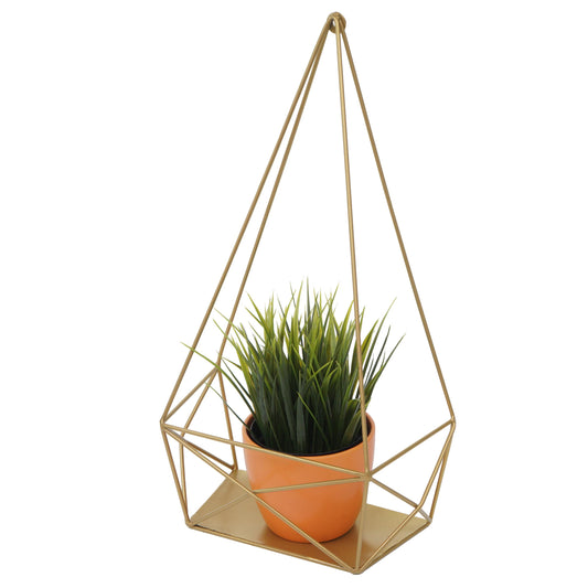 Wandplank MCW-K79, Hangende plank Decoratieve plank Keukenplank Legplank, metaal 44x23x11cm ~ goud
