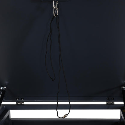 2-bakken-stofbakdeksel MCW-E83, vuilnisbakdeksel, uitschuifbaar 103x115x63cm ~ antraciet, staal 38kg