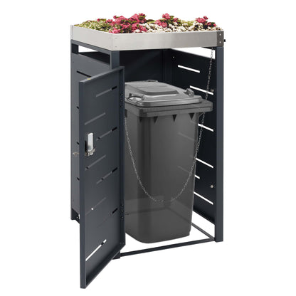 1 Bak deksel MCW-H40b, bak, plantenbak roestvrij staal-metaal combinatie 24kg 110x60x62cm uitbreidbaar