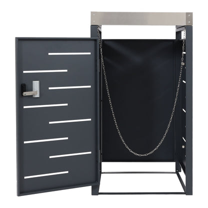 1 Bak deksel MCW-H40b, bak, plantenbak roestvrij staal-metaal combinatie 24kg 110x60x62cm uitbreidbaar