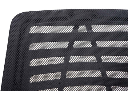 Bureaustoel MCW-L44, bureaustoel computerstoel, ergonomische rugleuning, netbespanning stof/textiel ~ zwart