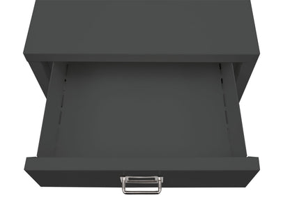 Verrijdbare ladekast MCW-L49, stalen ladekast archiefkast, metaal 75x40x41cm 5 laden ~ donkergrijs