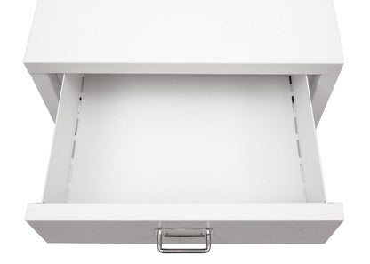 Verrijdbare ladekast MCW-L49, stalen ladekast archiefkast, metaal 75x40x41cm 6 laden ~ wit