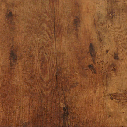 Bijzettafel MCW-L53, salontafel nachtkastje salontafel, metaal 51x50x54cm ~ donker wild eiken