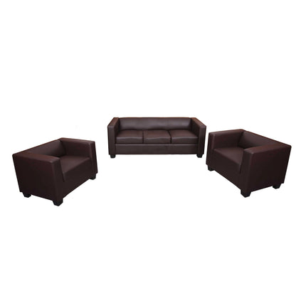 3-1-1 Bankstel Bankstel Loungebank Lille ~ kunstleer, koffie