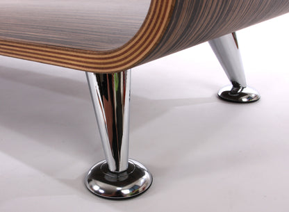 Salontafel MCW-B97, salontafel clubtafel, 34x90x39cm ~ Zebra donkerbruin