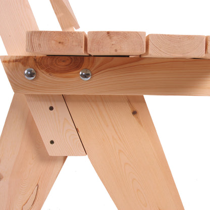 Houten bank Tuinbank Parkbank Oslo 148cm catering kwaliteit massief ~ natuur