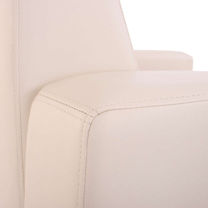 Modulaire loungestoel Lyon, kunstleer ~ crème