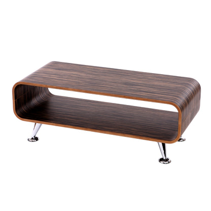 Salontafel MCW-B97, salontafel clubtafel, 34x90x39cm ~ Zebra donkerbruin