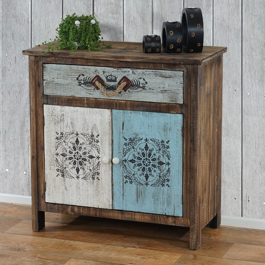 Funchal ladekast Shabby-look kast, vintage, 84x80x40cm
